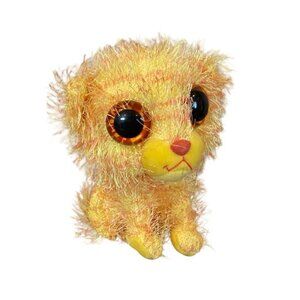 Aurora Baby Tiger Plush Yellow Tabby Cat Stuffed Animal Big Eyes Wild Animal 8”